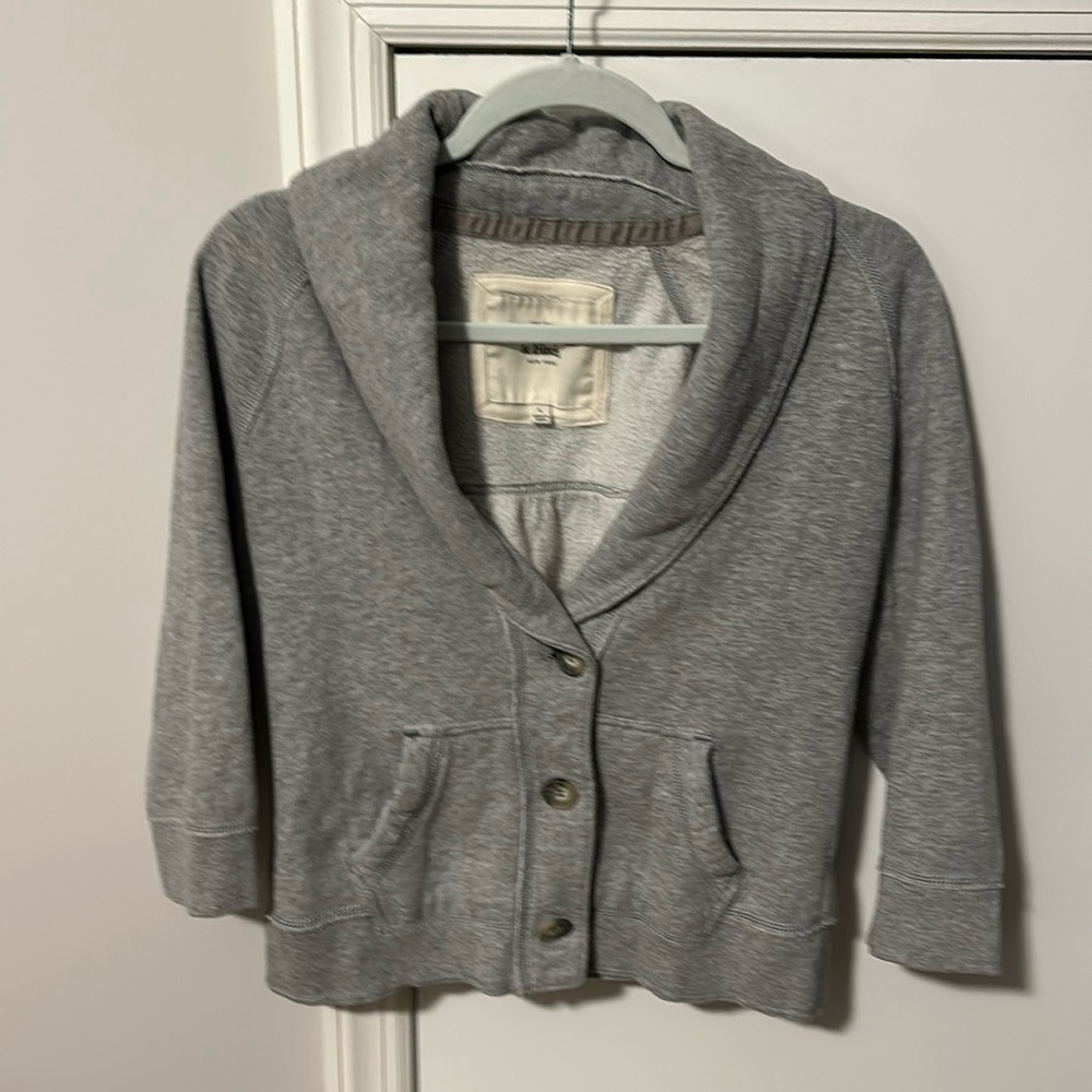 Abercrombie quarter sleeve sweatshirt blazer
